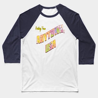 Anytown, USA Logo Baseball T-Shirt